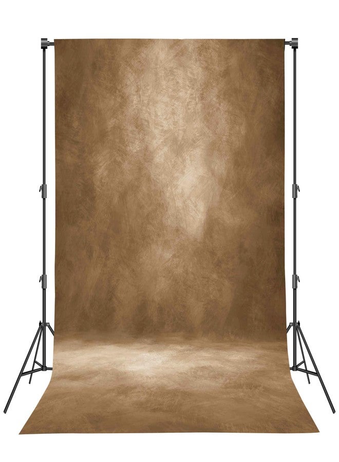 Haboke Abstract Professional Photography Backdrop for Portrait Photo Props Booth Background Photoshoot Studio with Polyester Fabric Roller Pocket on Top(6x8ft, Dark Brown,No Stand) - Image 1